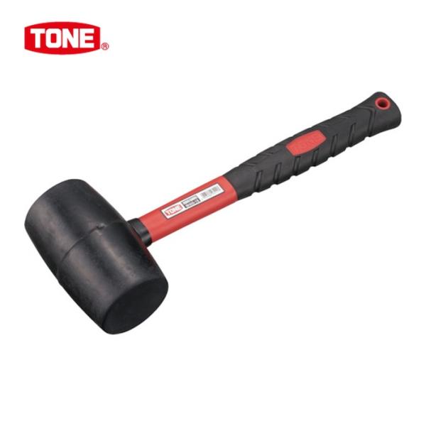 TONE トネ ゴムハンマー 1.5ポンド 全長330mm (1本) 品番：BHAG-15