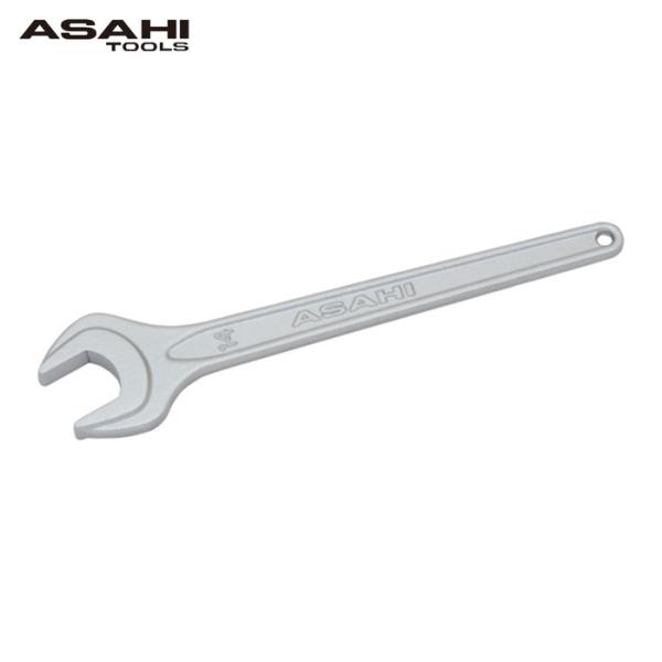 旭金属工業 ASH SSP0014 丸形片口スパナ強力タイプJISH(メッキ)14mm (1丁)