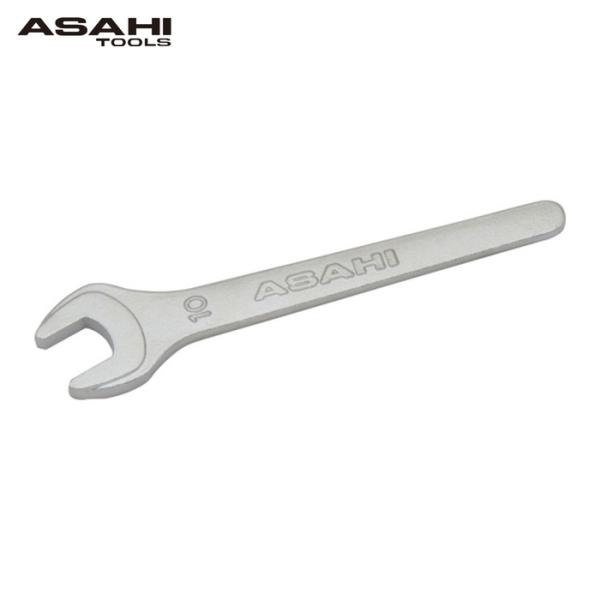 旭金属工業 ASH SSP0010 丸形片口スパナ強力タイプJISH(メッキ)10mm (1丁)