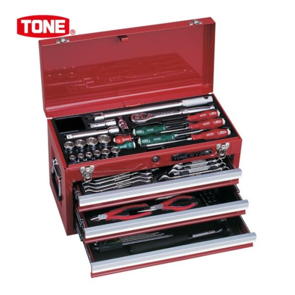 トネ(TONE) ツールセット 差込角12.7mm(1/2") TSA450BK 内容58点 ブラック wyw801m TONE（トネ） TSA450BK 整備用工具セット ツールセット 差込角12.7mm