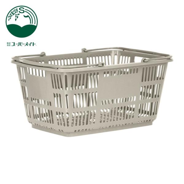 特長●取っ手が内側に倒れこむのを防ぐストッパー付きです。●また、本体と取っ手が密着しないように突起を設けることで摩擦による汚れを防止できます。用途●買物カゴ用に。●ピッキング用に。