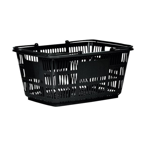 特長●取っ手が内側に倒れこむのを防ぐストッパー付きです。●また、本体と取っ手が密着しないように突起を設けることで摩擦による汚れを防止できます。用途●買物カゴ用に。●ピッキング用に。