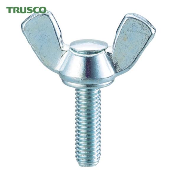 トラスコ TRUSCO 圧造蝶ボルト 2種 ユニクロ M4×12 26個入 (1Pk) B39-0412