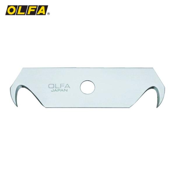 オルファ OLFA セーフティカッターナイフ用替刃 フックS刃 2枚入 ポリシース (1箱) XB108F