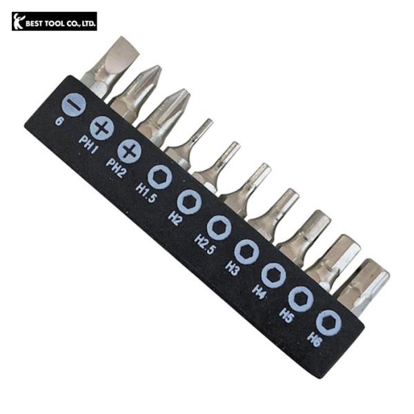 ベストツール BEST 10pcs.ドライバー&六角レンチビット (1個) BDP-10DH