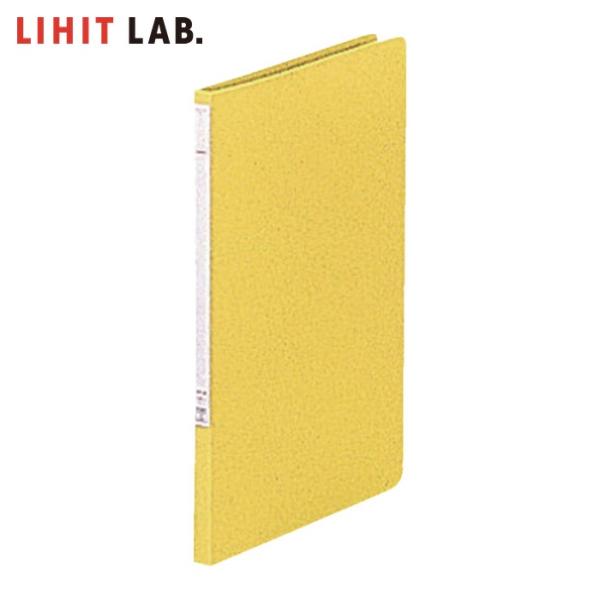 LIHIT LAB. A4パンチレスファイル 黄 (1冊) F-347-4