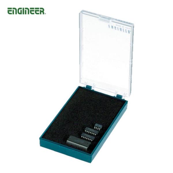 特長●帯電防止プラスチックケースに高密度10mm厚の導電ポリエチレンフォームを敷いたICケースです。●電子パーツ等を収納、持ち運び時の静電気障害から保護します。●蓋は透明度が高く収納物の確認ができます。用途●ICチップなど電子パーツの静電気...