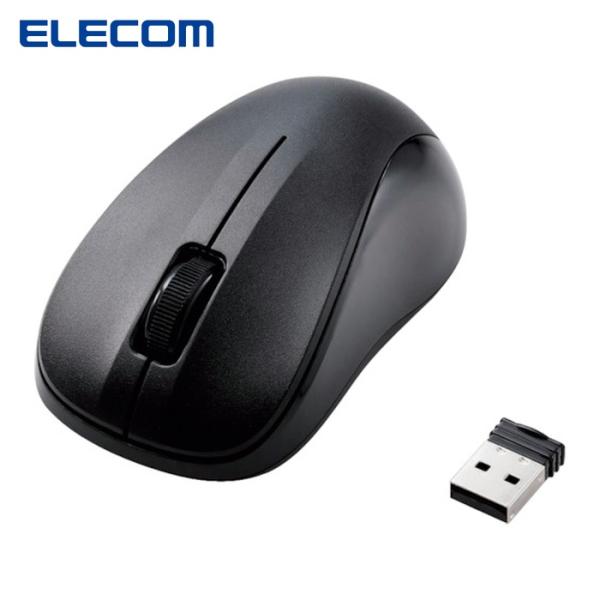 エレコム ELECOM M-K5DRKBK/RS 法人向けマウス 無線 IRマウス Sサイズ 抗菌 RoHS指令準拠 ブラック (1個)