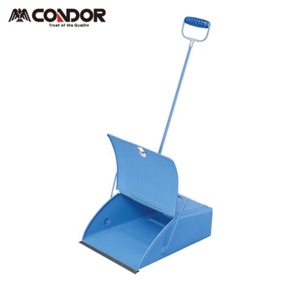 コンドル チリトリ|特長:耐久性のある金属製の移動清掃用チリトリです。 底部にガードが付いているので、ハードな使用条件でも長持ちします。