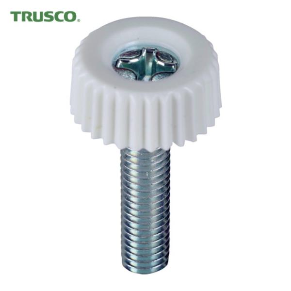 トラスコ TRUSCO 十字穴付化粧ビス M6×25 白(10個入) (1袋) TRKSC6-25