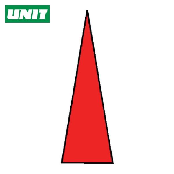 ユニット UNIT ゲージマーカー 赤・PPステッカー・1シート100枚入 (1組) 446-81