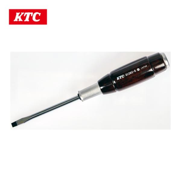 KTC 京都機械工具 D12M2-6 木柄ドライバ マイナス貫通タイプ 刃先6マイナス 軸長100mm (1本)