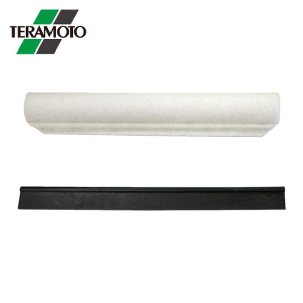 テラモト 水切りワイパー|特長:拭きムラを残さない水切りゴムは、プロも認めた性能です。