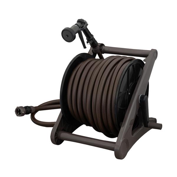 他サイト： タカギ 散水ホース ホースリール タフブラウン50M (1台) 品番：R550TBRの商品画像
