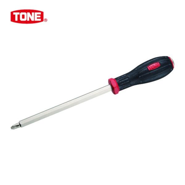 TONE トネ PGYPD-003 樹脂柄ドライバー パワーグリップ割柄ドライバー(貫通) 先端規格No.3 (1個)