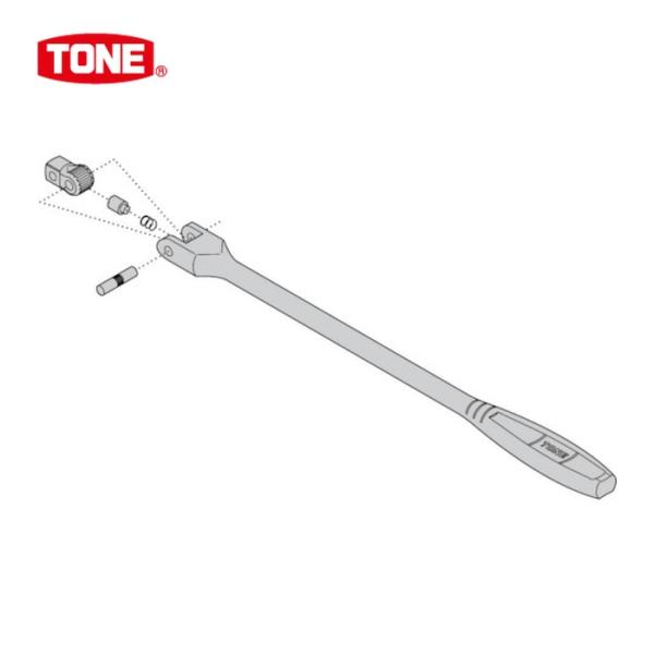 TONE トネ RK-NS3 スピンナハンドル用パーツ ナットスピンナー リペアキット (NS3 NS3S NS3L)用 (1S)