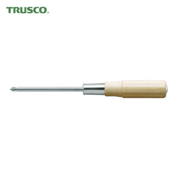トラスコ TRUSCO 木柄貫通ドライバー 刃先+1 50mm (1本) TWKD-1-50