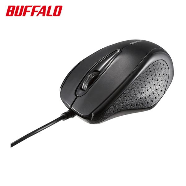 (未使用･未開封品)　バッファロー BSMRU21BKZ 有線IR LEDマウス 3ボタン ブラック qdkdu57 BUFFALO（バッファロー） 有線IR LEDマウス 3ボタンタイプ 簡易