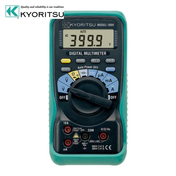 共立電気計器 KYORITSU 1009 デジタルマルチメータ (1台) 品番