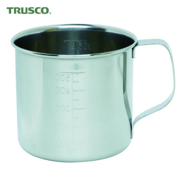 トラスコ TRUSCO 計量カップ ステンレスビーカー 注ぎ口無 容量0.5L (1個) TSH634