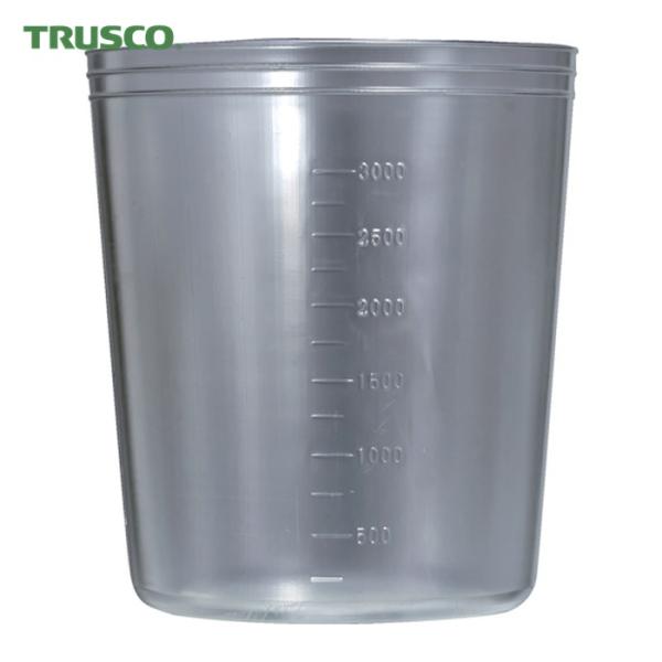 トラスコ TRUSCO ディスポカップ PP製 3L 1箱(60個) (1Cs) DC-3000L