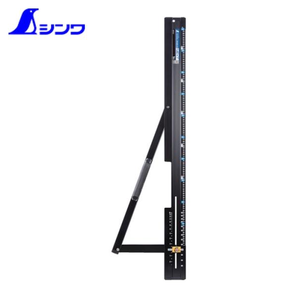 シンワ測定 丸鋸定規 丸ノコガイド定規 たためるエルアングルNext 1m 角度切断機能付 (1台) 73123