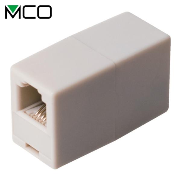 ミヨシ MCO DA-40/WH 中継アダプタ 6極4芯 白 (1個)