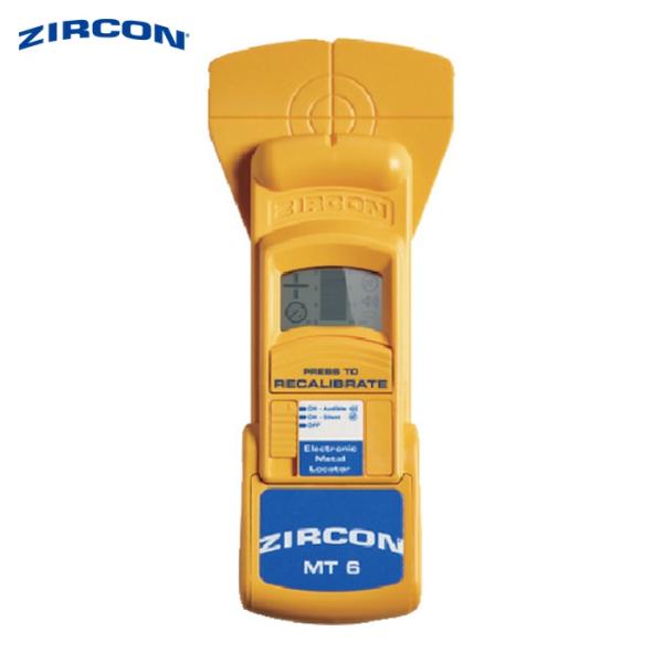 ZIRCON 下地材探知器|特長:卓越した探知性能でコンクリート壁内などの深い位置にある鉄筋、配管、間柱に打たれたビスなどの検知が可能です。 鉄金属と非鉄金属を判別できます。 探知された金属標的の深さをセンチメートルで表示します。