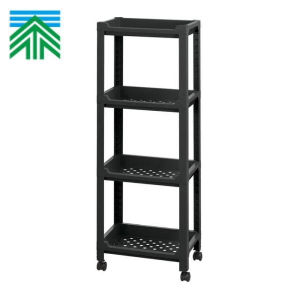 特長●シンプルで使いやすいキャスター付きの小型ラックです。●リビング、キッチン、デスク周りなど様々なシーンでお部屋に馴染みます。●キャスター付きで移動もラクラクです。●支柱がＬ字になり、シンプルで重厚感のあるデザインです。●ぐらつきが少なく...