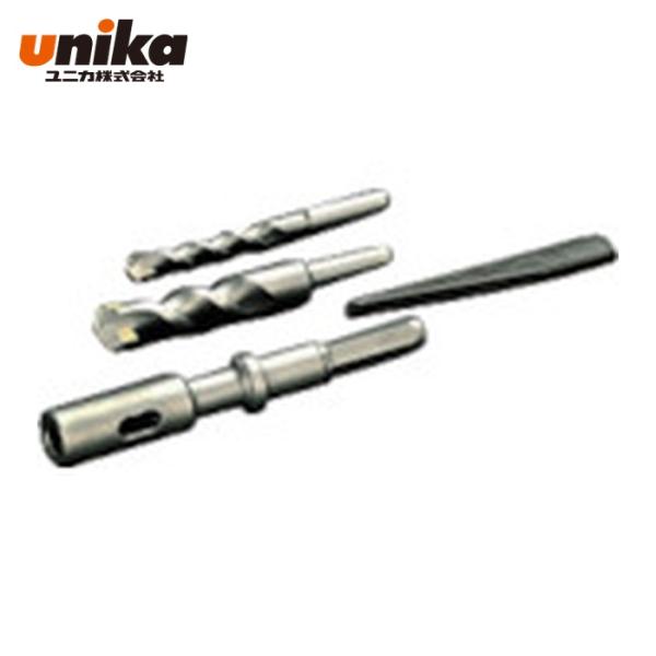 特長●テーパー軸アダプター１本で、全サイズの交換が可能です。●経済性と作業性に富み、数多くの穴あけを必要とする現場に最適です。用途●被削材:コンクリート。