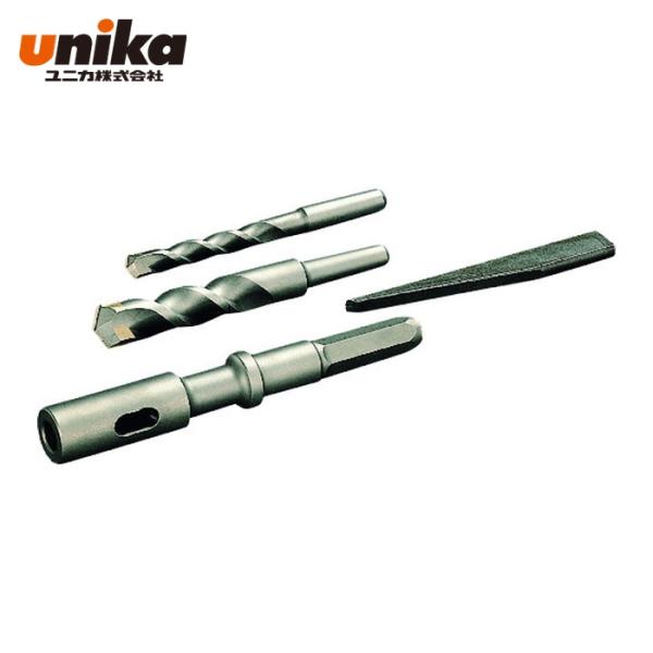 特長●テーパー軸アダプター１本で、全サイズの交換が可能です。●経済性と作業性に富み、数多くの穴あけを必要とする現場に最適です。用途●被削材:コンクリート。