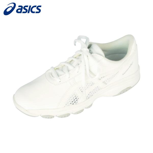 アシックス　ＮＵＲＳＥＷＡＬＫＥＲ２０１　ホワイト×ライトグレー　２７．５ｃｍ ASICS アシックス ナースシューズ NURSEWALKER201 ホワイト