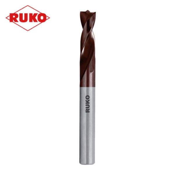 RUKO スポットカッター|特長:芯ブレ、バリを抑えて、高い精度で穴あけ加工が可能です。 チタンコーティングにより耐熱性が高く、多様なワーク材質に対応可能です。 ノンコーティング品と比較して約3~4倍長寿命です。