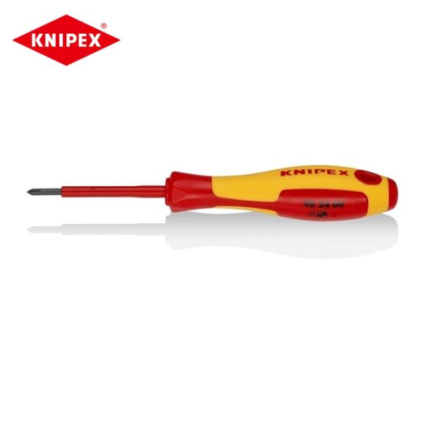 KNIPEX クニペックス 9824-00 絶縁ドライバー(+)PH0 (1本)