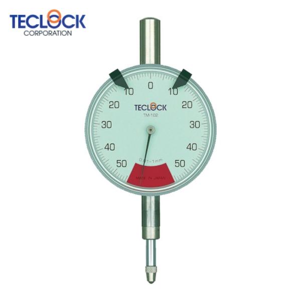 TECLOCK ダイヤルゲージ|特長:一回転未満のため見やすく読み間違いが少ないです。