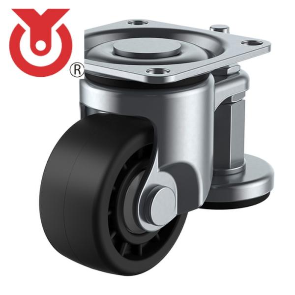 特長●キャスターとアジャスターの機能を同時に備えています。●移動時はキャスターとして使用でき、設置時はアジャスターフットとして固定できます。●機械装置などの搬入に最適です。