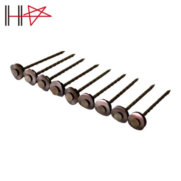 ダイドーハント ステンレス連結傘釘パワースクリュー 13×45 ブロンズ 9本×10連入 (1Pk) 10176007