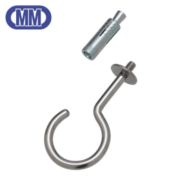 特長●耐食性に優れたステンレスを使用しています。●ねじ付座金がセットされているので、施工しやすいです。用途●壁面・床面・柱等に設置し、チェーン・ワイヤ・ロープの端末金具として。