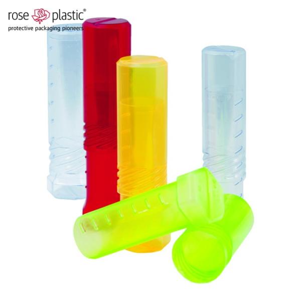 rose DP22X080/PVC-5SET アジャスターケース(DP) 5個セット(透明2・赤1・黄1・緑1) (1S)
