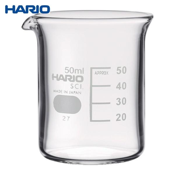 ハリオ HARIO ビーカー 目安目盛付 50ml (1個) B-50-SCI