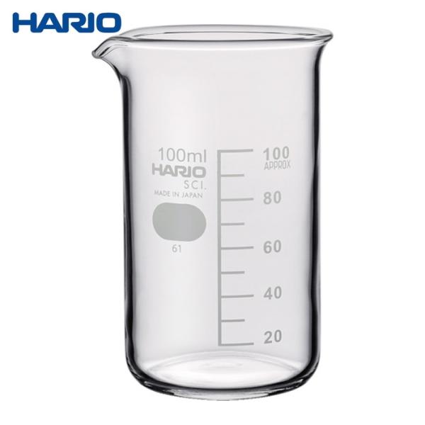 ハリオ HARIO トールビーカー 目安目盛付 100ml (1個) TB-100-SCI