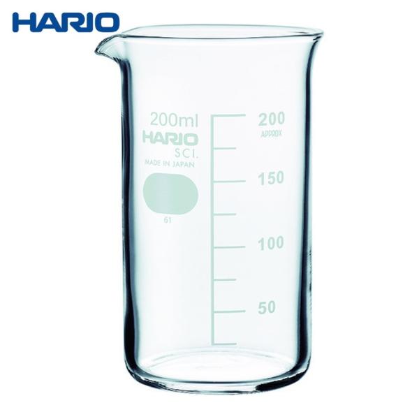 ハリオ HARIO トールビーカー 目安目盛付 200ml (1個) TB-200-SCI