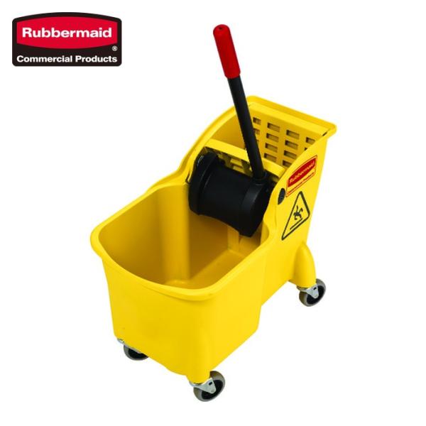 ラバーメイド HACCP対応モップ絞り器|特長:オールインデザインでシンプルな構造となっています。