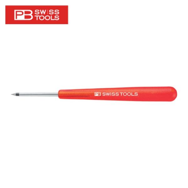 PBスイスツールズ ケガキ針|特長:ブレードはスチール、クロームメッキ仕上げです。 刃先は超硬チップ付きです。 ハンドルは耐衝撃性に優れたPBオリジナルのプラスチック製です。