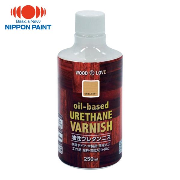 ニッぺ 木部用塗料|特長:耐候性がよく、変色が少ないニスです。 着色とニス塗りが同時にでき、木目を生かした美しいつやに仕上がります。 摩耗や衝撃に強く、耐久性に優れた高性能ウレタン樹脂塗料です。
