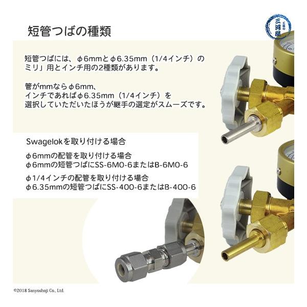 短管つば ( チューブ 変換継手 ) 高圧ガス調整器 用 φ 6mm | 工具の三河屋 Yahoo!店 | SitePromo
