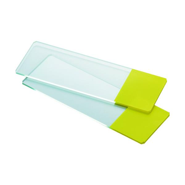 【仕様】●フロスト部：イエロー●幅(mm)：75●奥行(mm)：25●厚さ(mm)：1●洗浄済みホワイトガラス製●縁研磨有り【型番】SG-FY　/　SGFY【商品コード】1229778※お問い合わせの際はこちらの商品コードをお伝えください