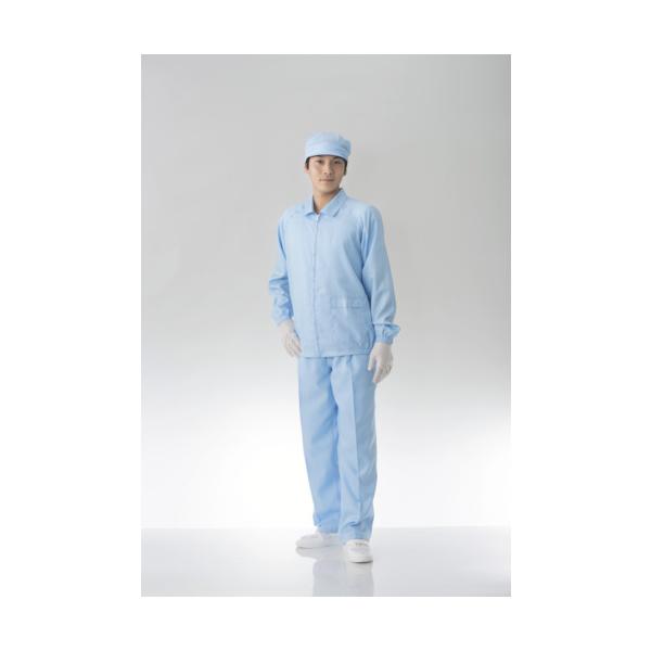 【仕様】●色：ブルー●サイズ：3L●着丈(cm)：72●適合胸囲(cm)：126●ISO Class：7●裄丈(cm)：88●ISO Class7(Fed/STDクラス10000)相当●男女共用●センターファスナー●袖口ゴム絞り●上着裾ゴム...