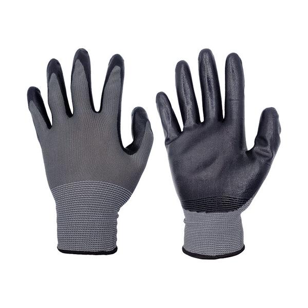 ミタニコーポレーション ミタニ ニトリル背抜き手袋パワーブラック