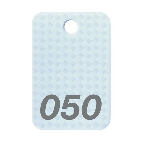 【仕様】●色：白●内容：26〜50番●縦(mm)：60●横(mm)：40●厚さ(mm)：2.7●穴径(mm)：φ6.5●サイズ(mm)：40×60×2.7●入数：25枚●大●サイズ(mm)：W40XD60XH2.7●GNPエコ商品ねっと掲載...